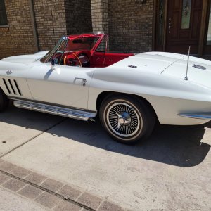 1966 Corvette Convertible in Ermine White