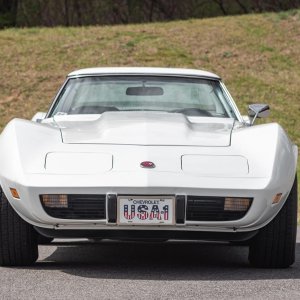 1975 Corvette Convertible in Classic White