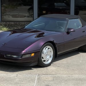 1994 Corvette Convertible in Black Rose Metallic