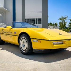 1986 Corvette Convertible in Yellow