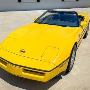 1986 Corvette Convertible in Yellow