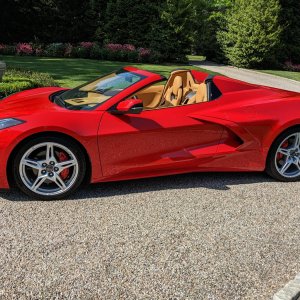 2022 Corvette Stingray Convertible 3LT in Torch Red