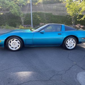 1992 Corvette Coupe in Bright Aqua Metallic