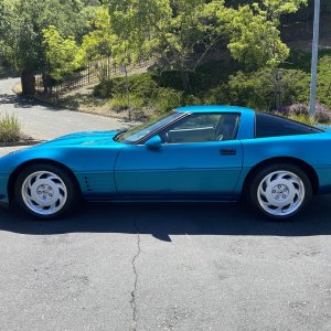 1992 Corvette Coupe in Bright Aqua Metallic