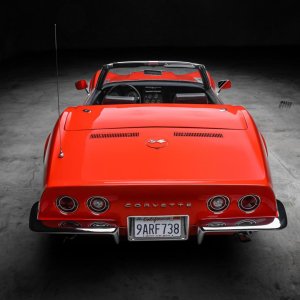 1969 Corvette Convertible 427/400 4-Speed in Monza Red