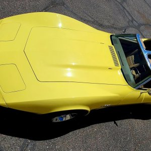 1974 Corvette Coupe 454 in Bright Yellow