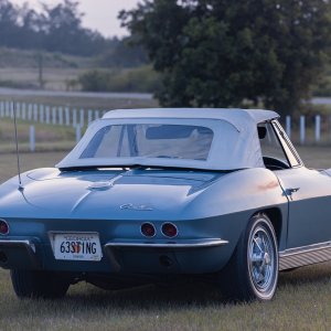 1963 Corvette Convertible in Silver Blue