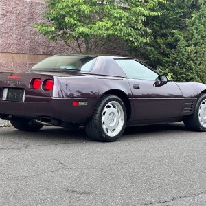 1992 Corvette Convertible in Black Rose Metallic