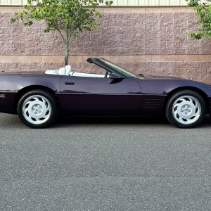 1992 Corvette Convertible in Black Rose Metallic