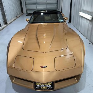1982 Corvette in Gold Metallic