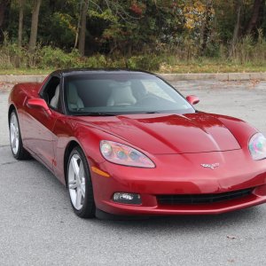 2008 Corvette Coupe in Crystal Red Metallic Tintcoat