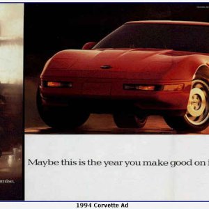 1994 CORVETTE magazine ad