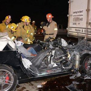 Corvette Crash in San Diego