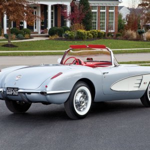 1960 Corvette in Sateen Silver