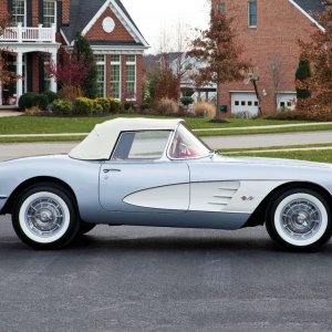 1960 Corvette in Sateen Silver