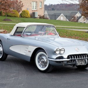 1960 Corvette in Sateen Silver