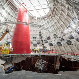 Second Corvette Extracted From Sinkhole At National Corvette Museum