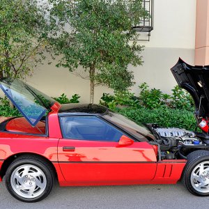 1990 Corvette ZR-1 in Bright Red