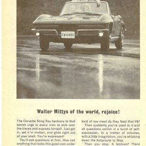 1964 Corvette Advertisement