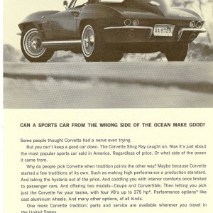 1964 Corvette Advertisement