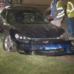 C6 Corvette Crash in Houston, Texas