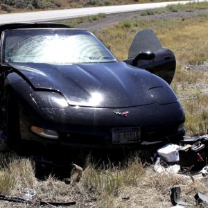 C5 Corvette Crash - New Harmony - Utah