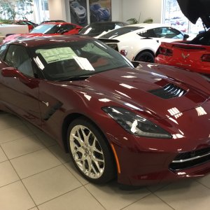 2016 Corvette 3LT in Long Beach Red