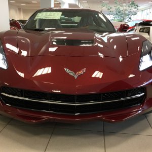 2016 Corvette 3LT in Long Beach Red