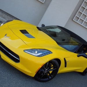 2014 Corvette Stingray Convertible in Velocity Yellow