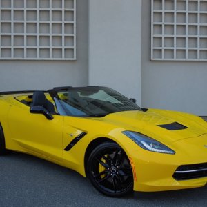 2014 Corvette Stingray Convertible in Velocity Yellow