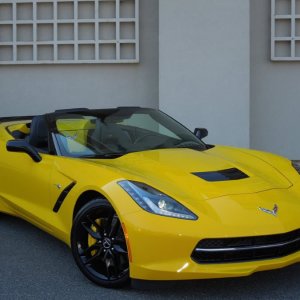 2014 Corvette Stingray Convertible in Velocity Yellow