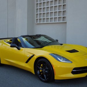 2014 Corvette Stingray Convertible in Velocity Yellow