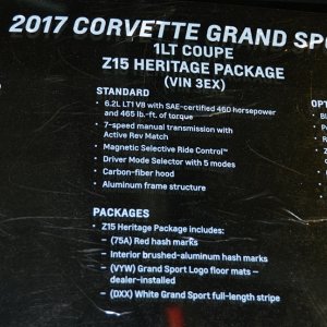 2017 Corvette Grand Sport Z15 Heritage Package - Admiral Blue