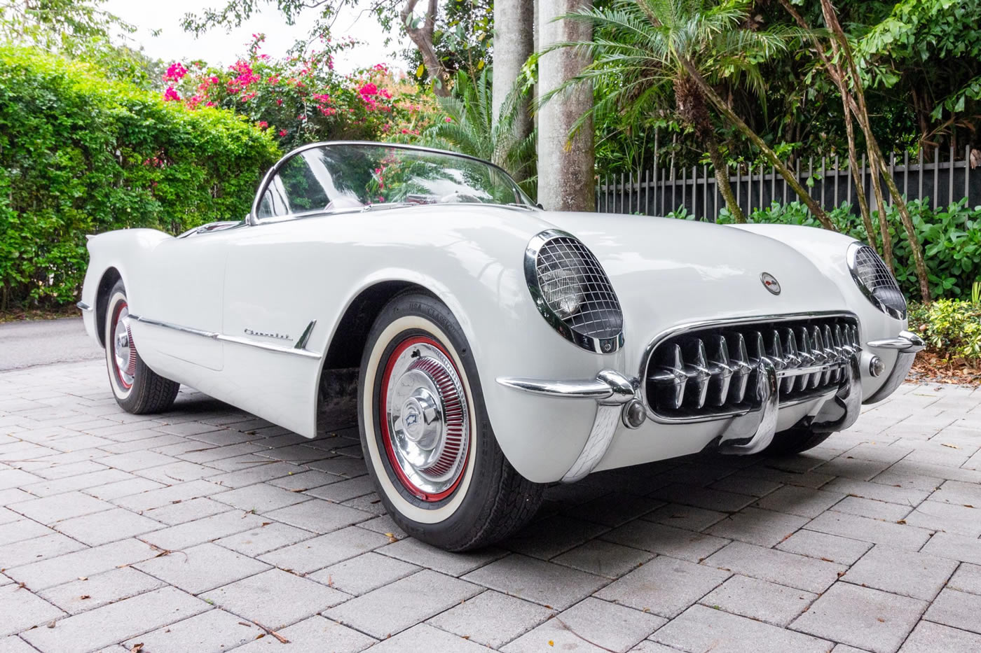 1954 Corvette in Polo White