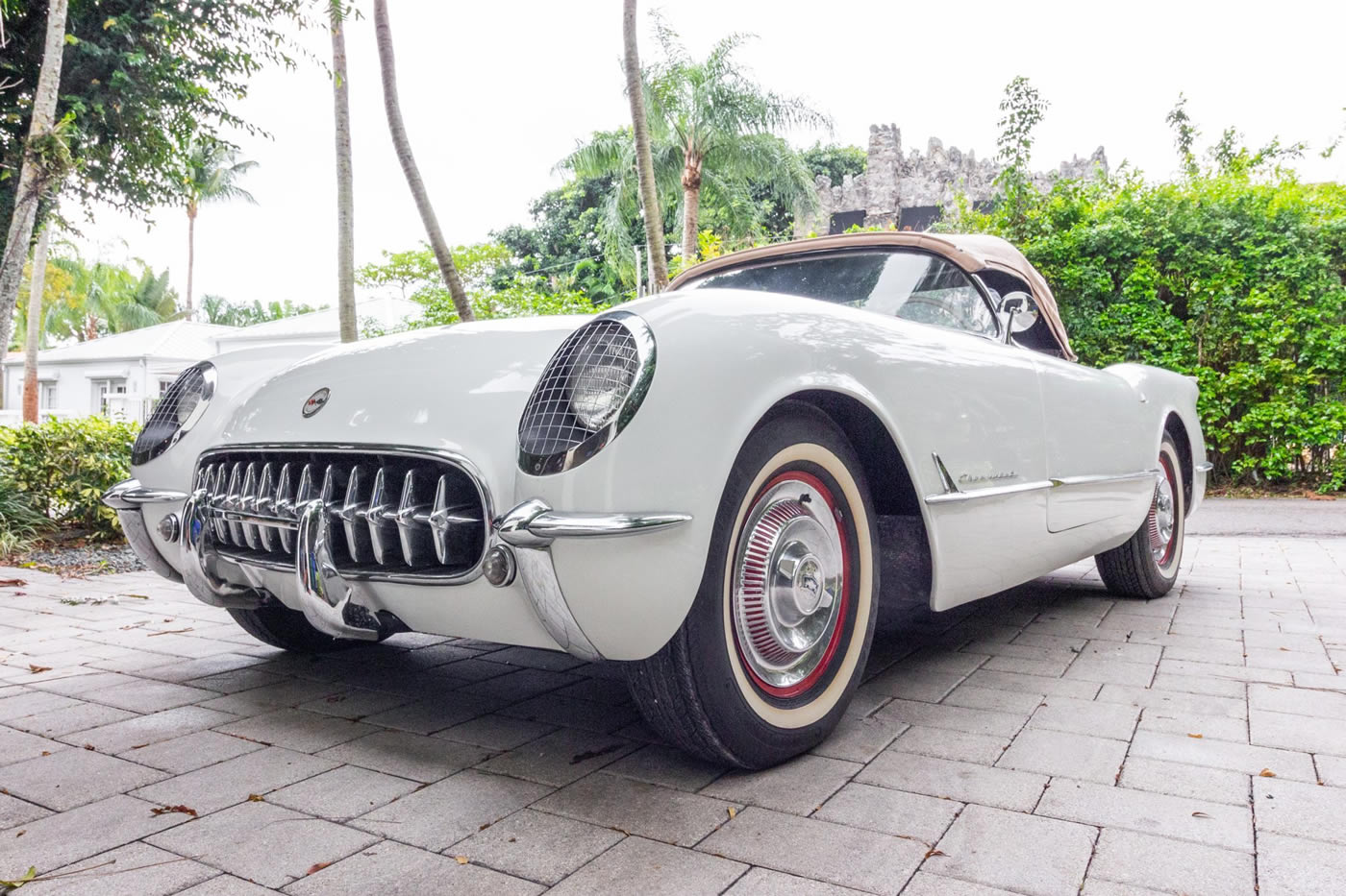 1954 Corvette in Polo White