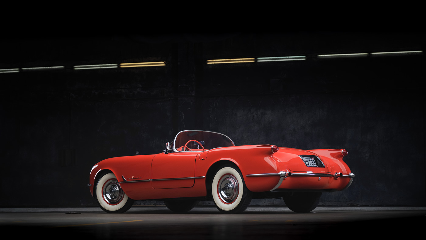 1955 Corvette in Gypsy Red