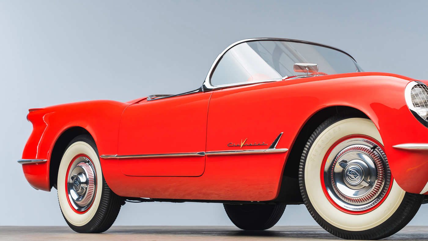 1955 Corvette in Gypsy Red