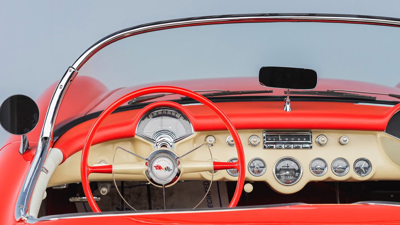 1955 Corvette in Gypsy Red