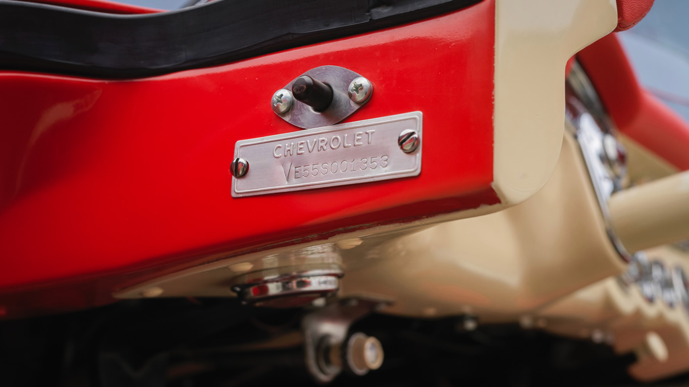 1955 Corvette in Gypsy Red