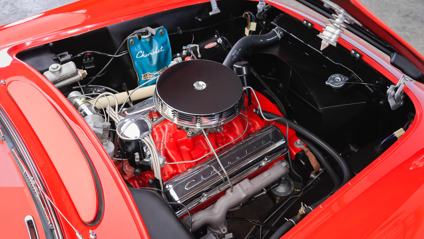 1955 Corvette in Gypsy Red
