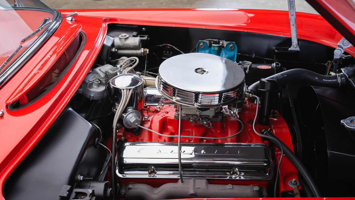 1955 Corvette in Gypsy Red