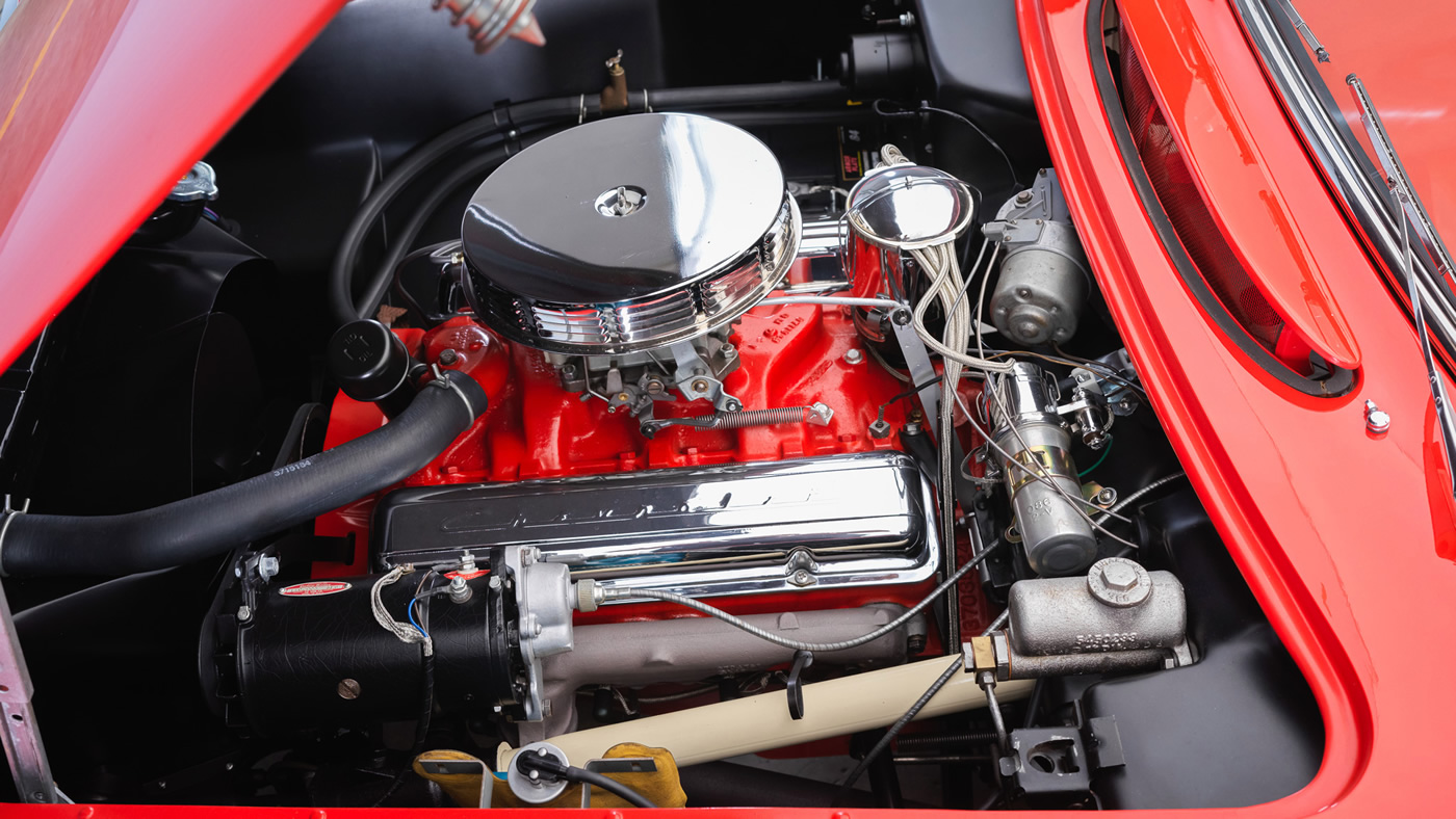 1955 Corvette in Gypsy Red