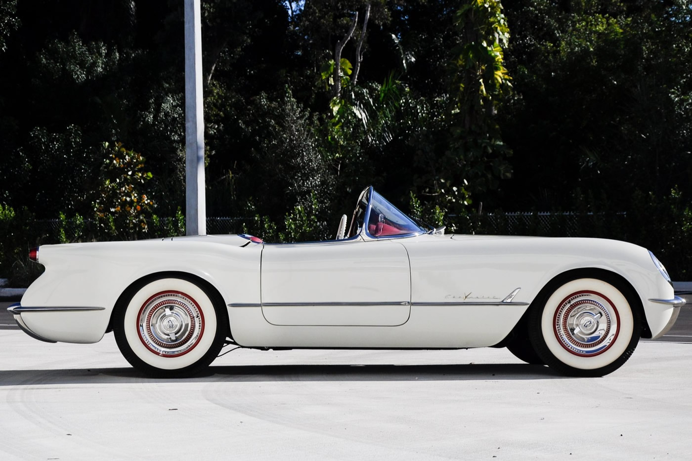 1955 Corvette in Polo White