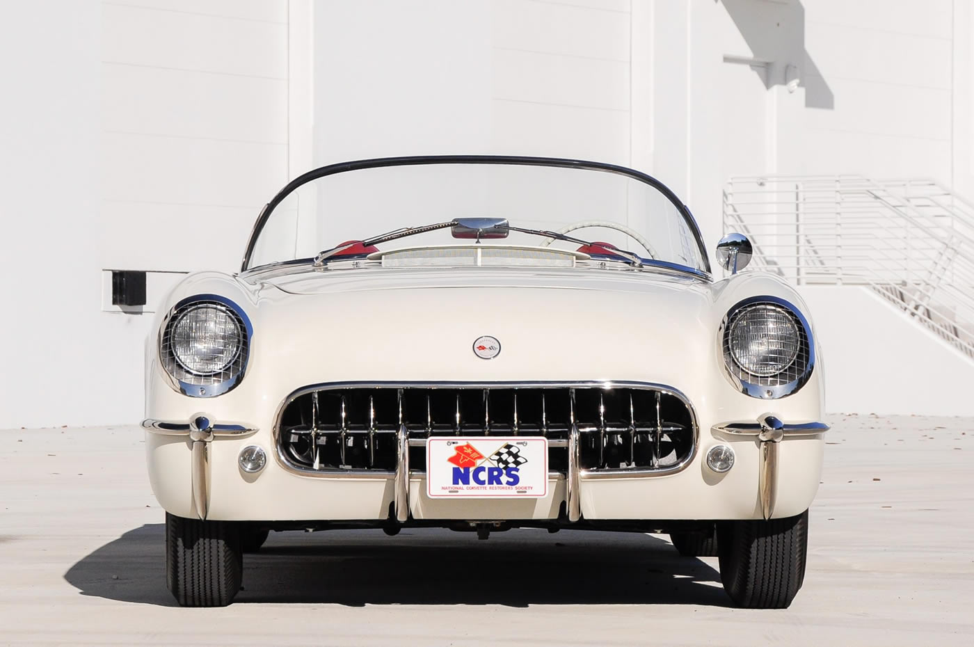 1955 Corvette in Polo White