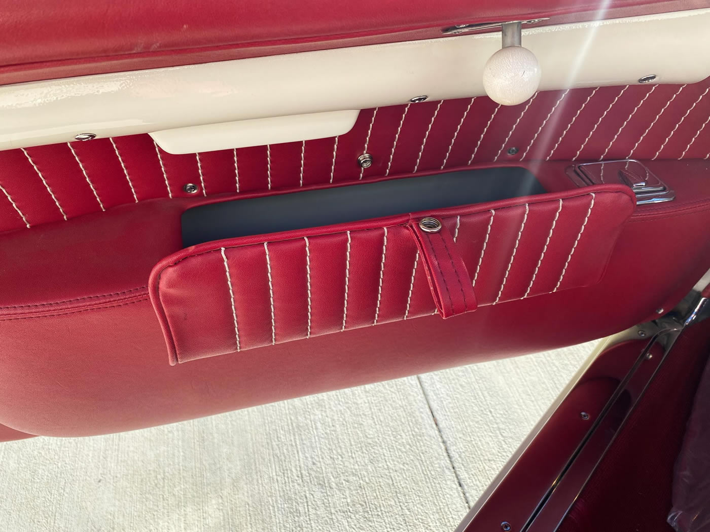 1955 Corvette in Polo White