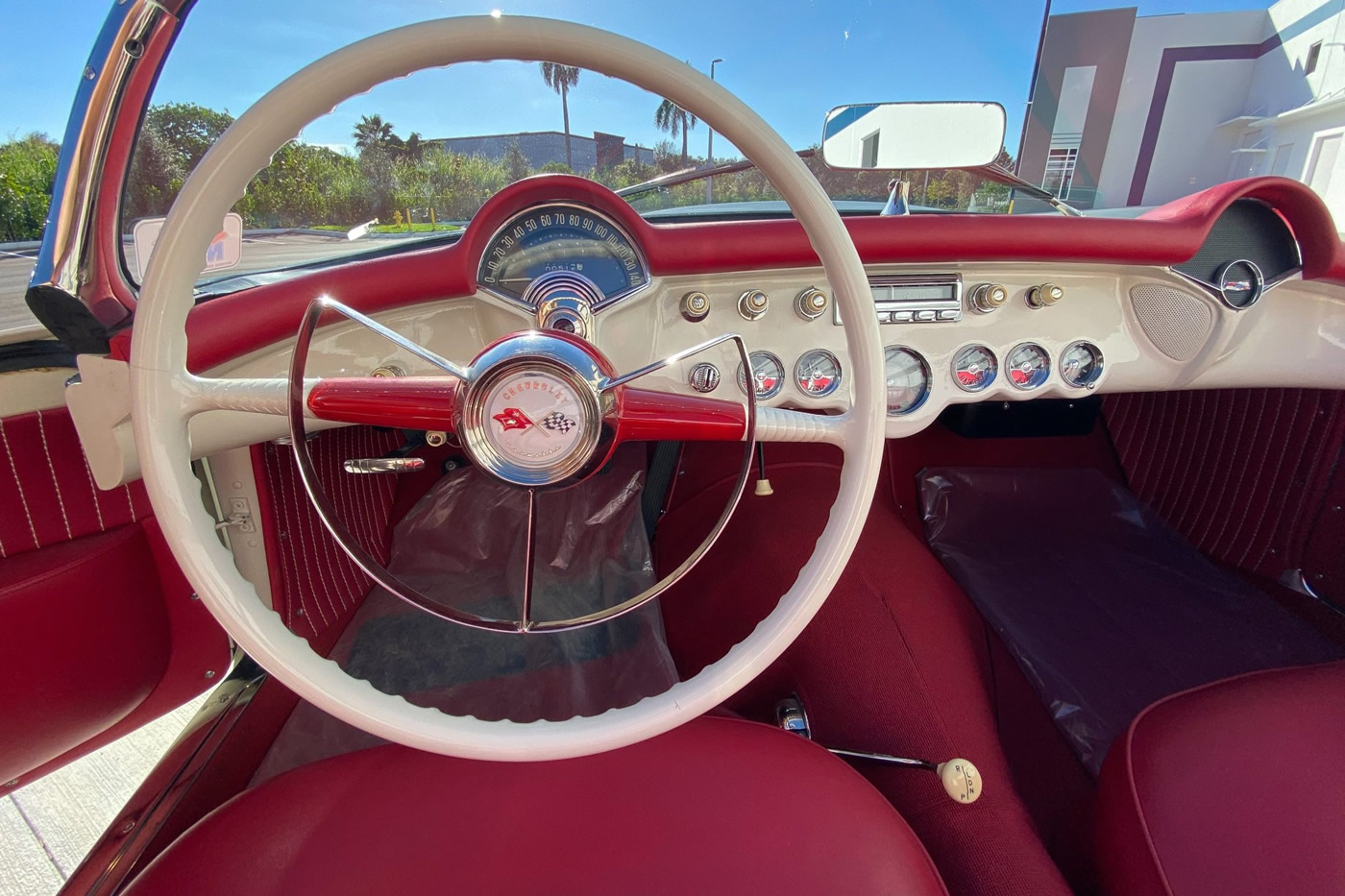 1955 Corvette in Polo White