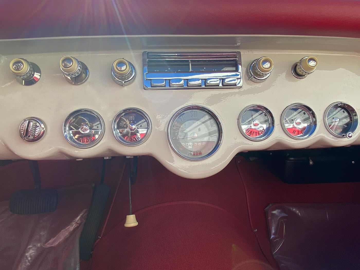 1955 Corvette in Polo White