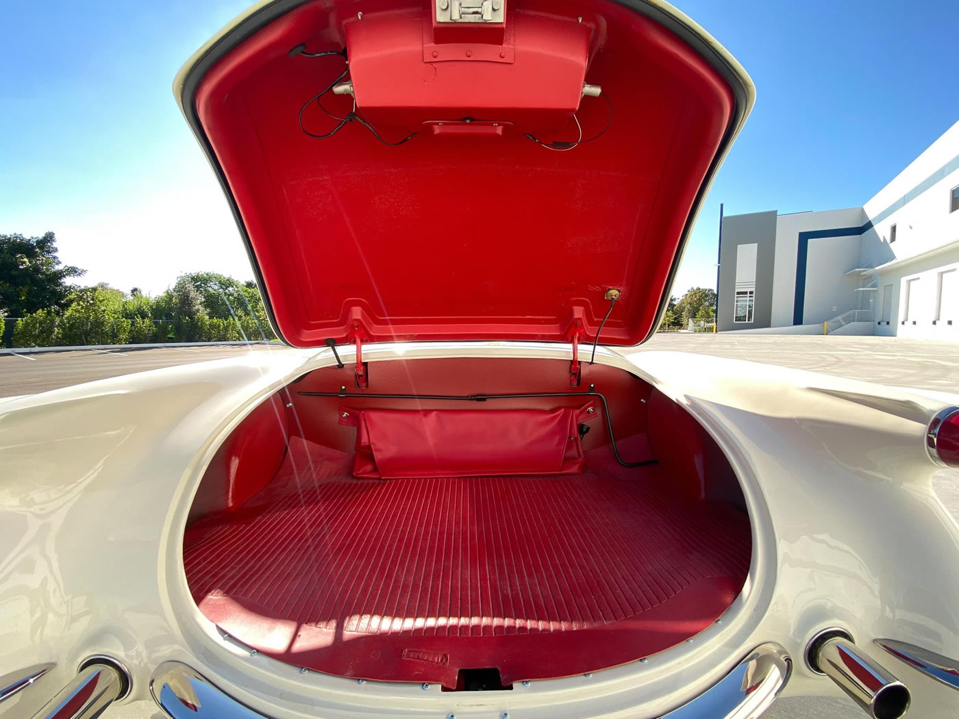 1955 Corvette in Polo White