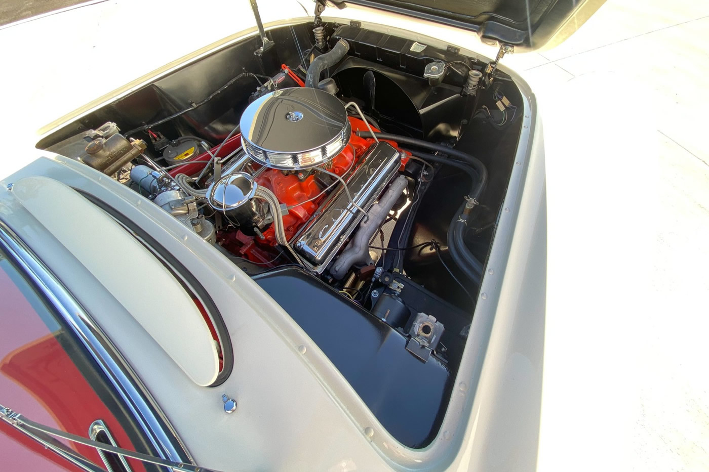 1955 Corvette in Polo White