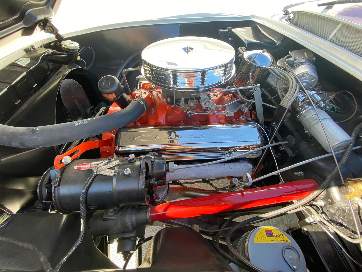 1955 Corvette in Polo White